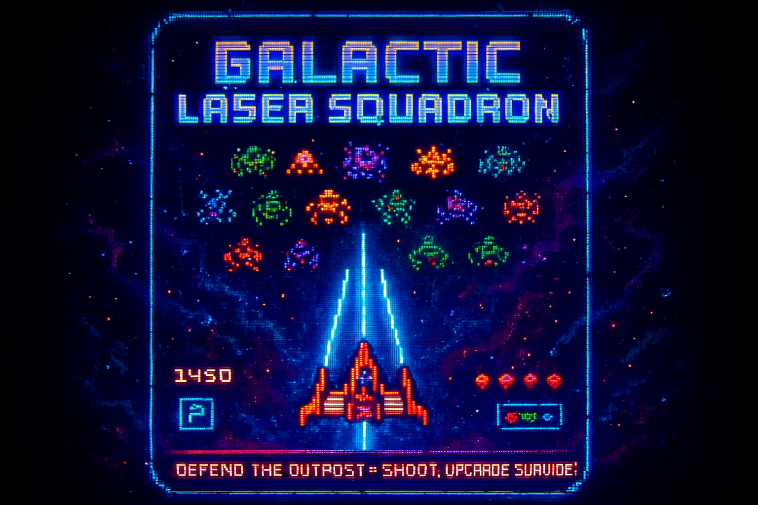Galactic Laser Squadron - Fixed Shooter Arcade by Jabali AI