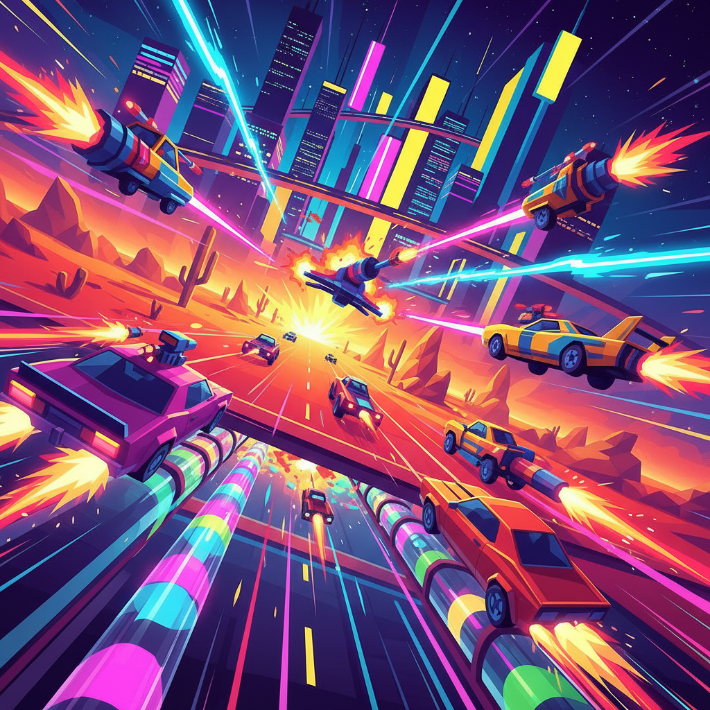 Neon Turbo Rivals - 3D Racing by Jabali AI