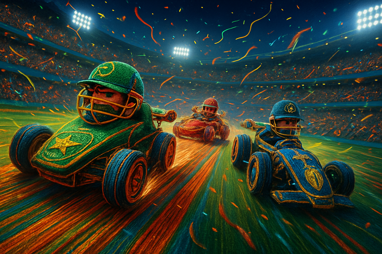 Racing Cars in stadium - 3D Racing by Jabali AI