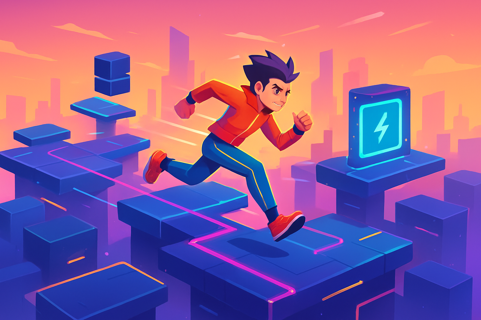 Cabbar's Quantum Run - Rhythm Platformer by Jabali AI