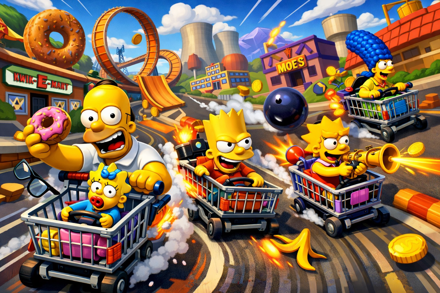 Simpsons: Springfield Kart Mayhem - 3D Racing by Jabali AI