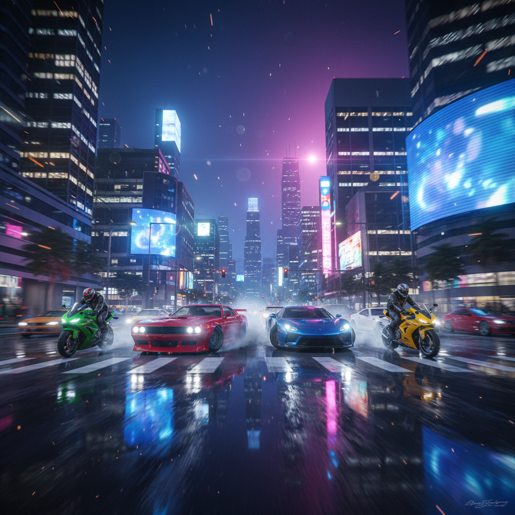 Ultimate Velocity: High-Speed Urban Racing - 3D Open World by Jabali AI