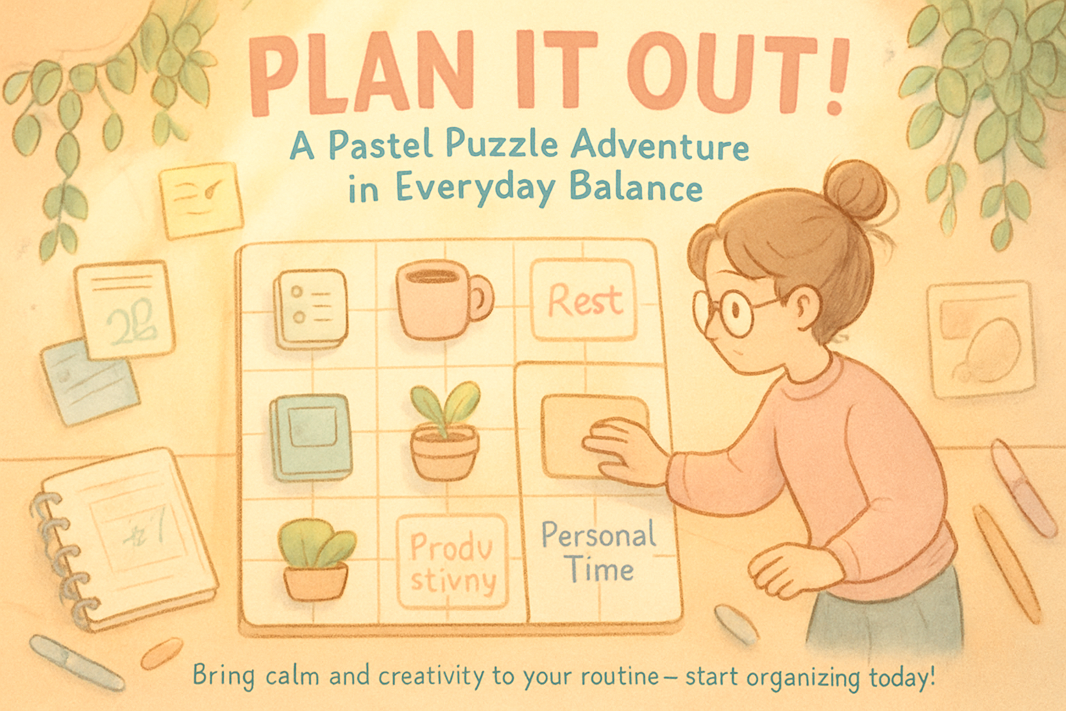 Planner Puzzle Harmony - Grid-Based Puzzle by Jabali AI