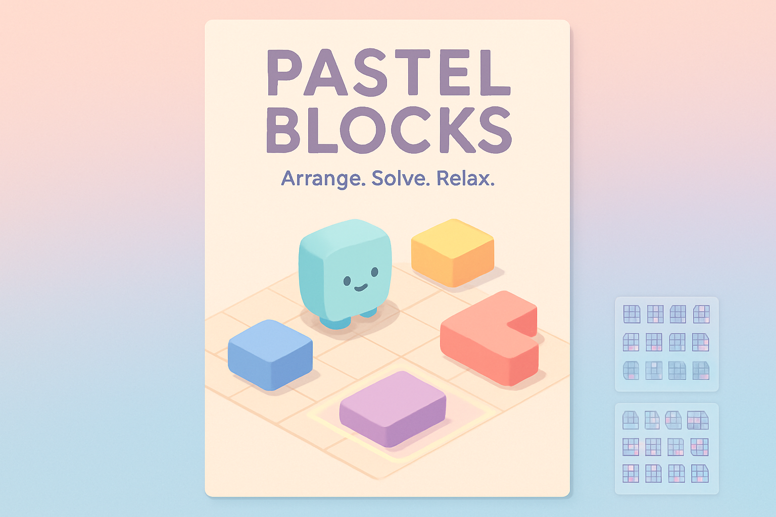 Pastel Blocks - Grid-Based Puzzle by Jabali AI
