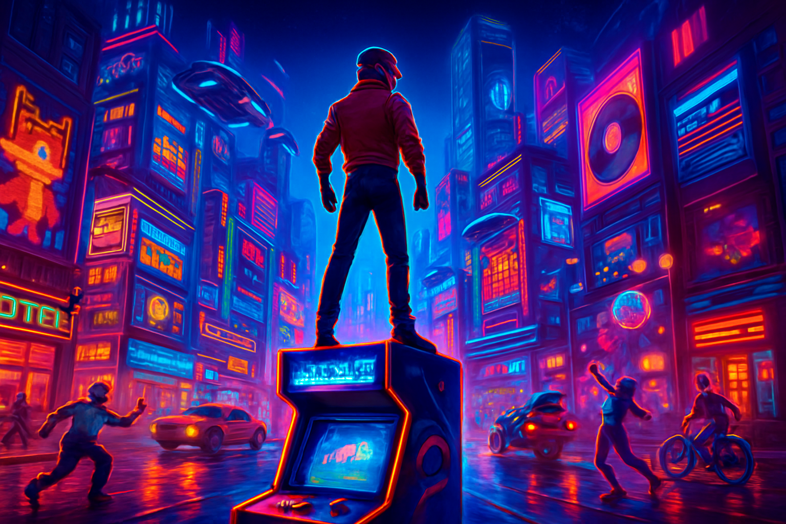 Neon Memory Lane - 3D Open World by Jabali AI