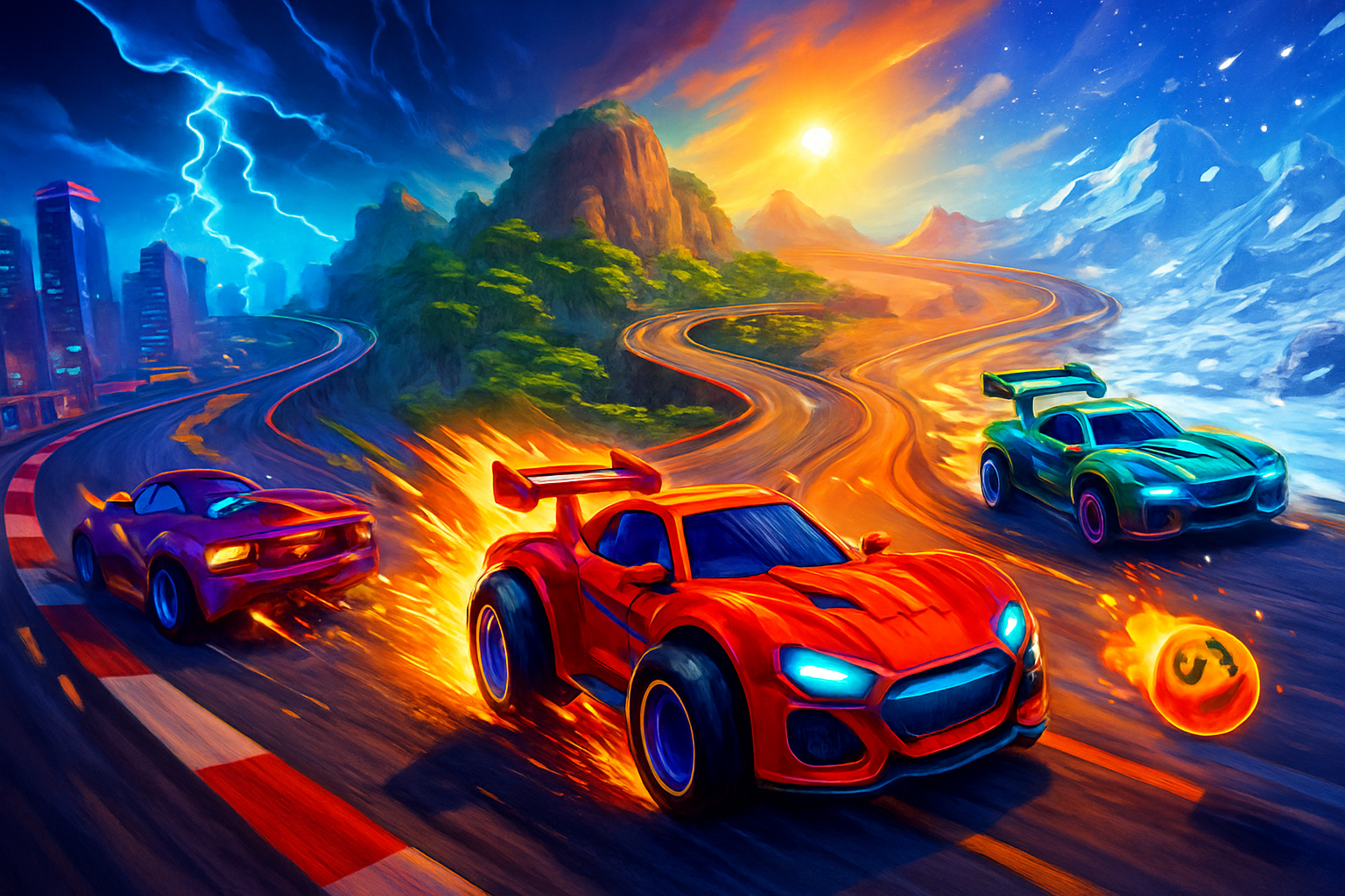 Turbo Terrain Rivals - 3D Racing by Jabali AI