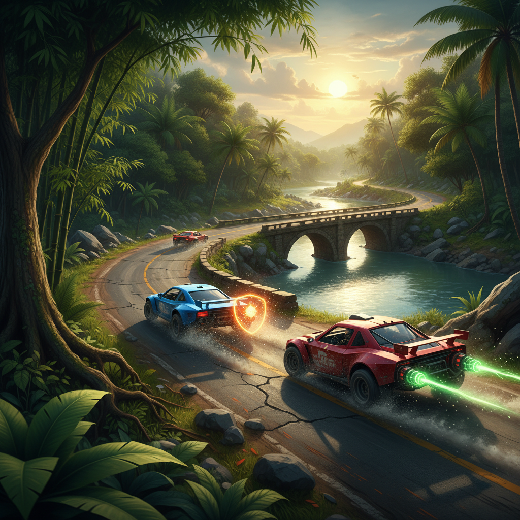 Bangladesh Road Rivals - Jabali AI Poster