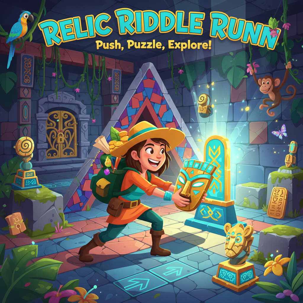 Relic Riddle Run - Grid-Based Puzzle by Jabali AI