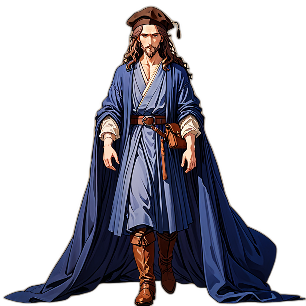 Leonardo da Vinci - Jabali AI Poster