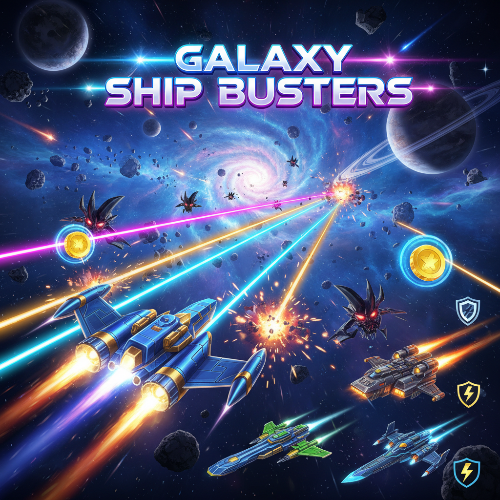 Galaxy Ship Busters - Fixed Shooter Arcade by Jabali AI