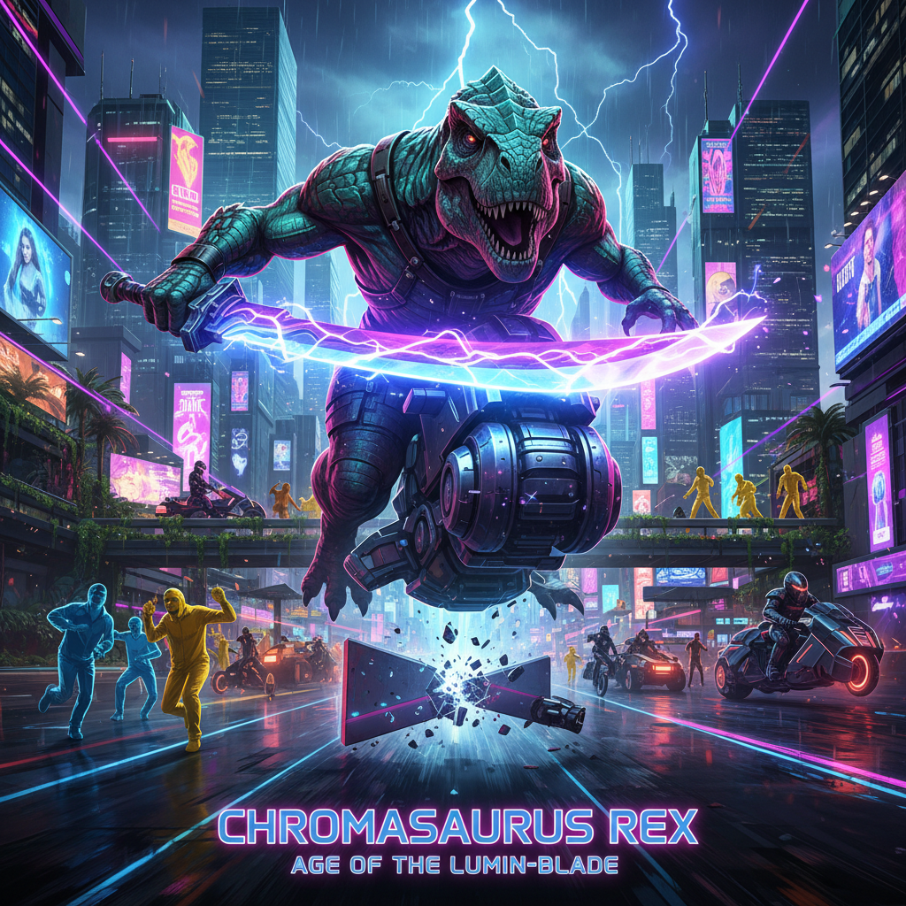 Neon Saur Rampage - 3D Open World by Jabali AI