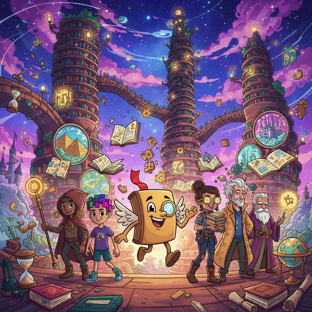 Puzzle Pages: Library Quest - Trivia Game by Jabali AI