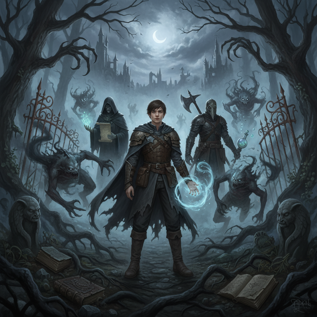 Grimoire of the Forsaken - Jabali AI Poster