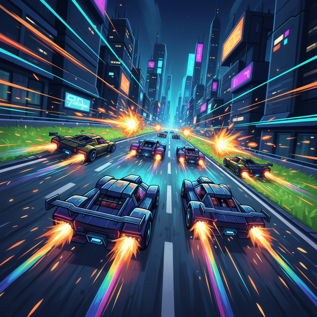 Neon Rivals: Turbo Clash - 3D Racing by Jabali AI