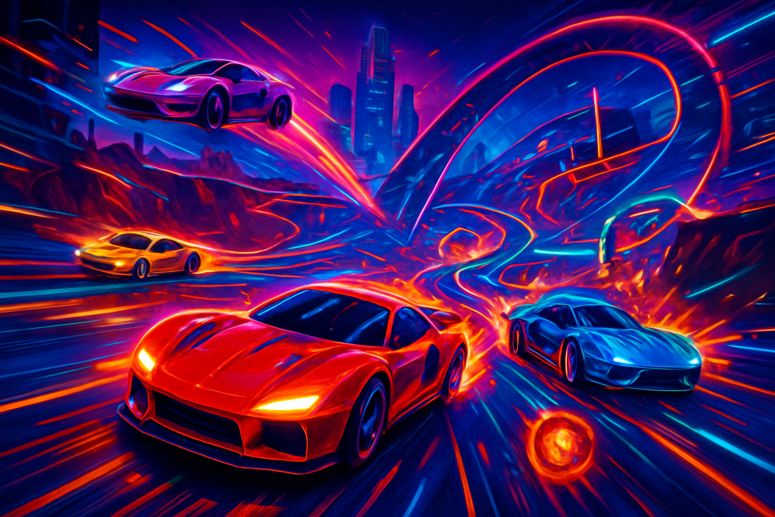Neon Velocity: Combat Circuit - 3D Racing by Jabali AI
