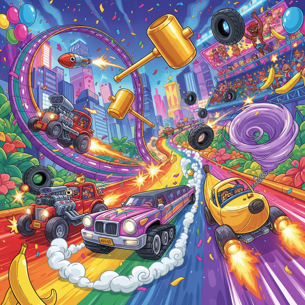Turbo Mayhem Racers - 3D Racing by Jabali AI
