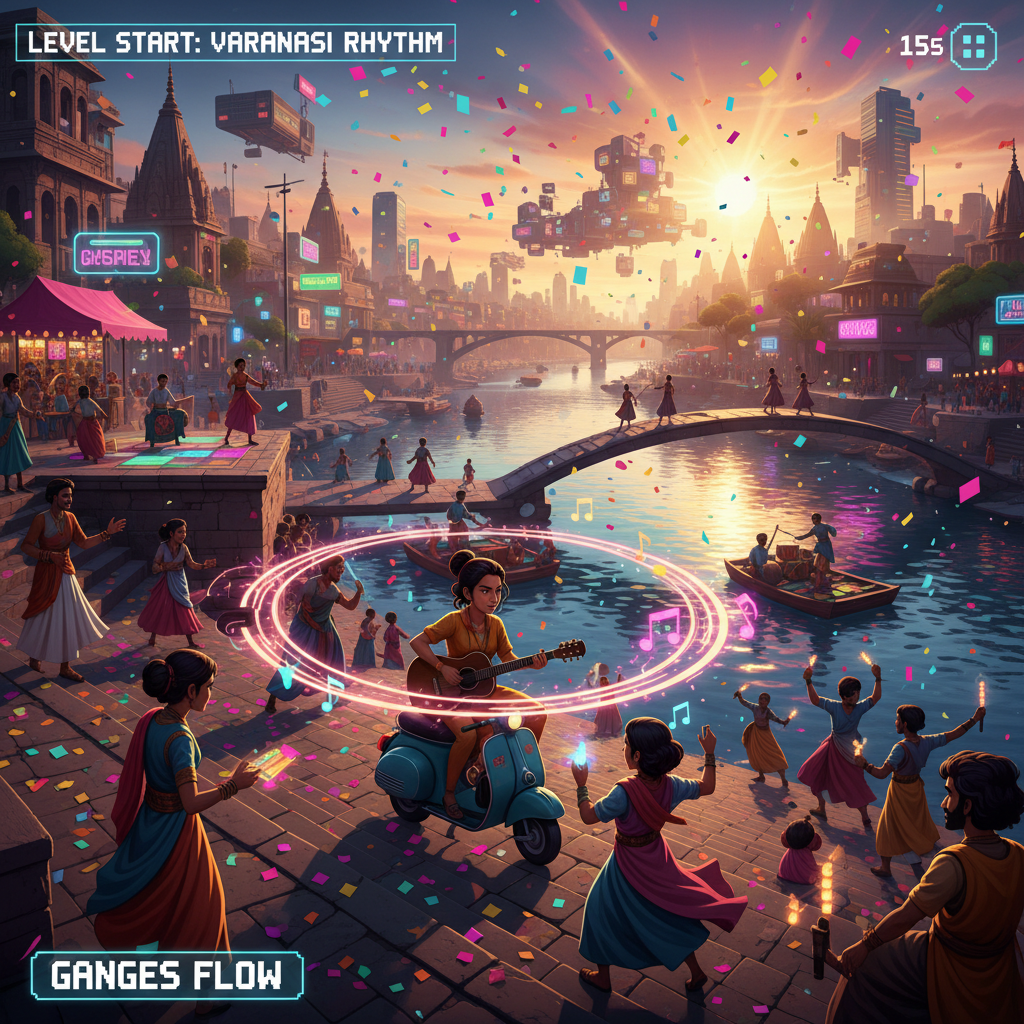 Sunrise Rhythm City - 3D Open World by Jabali AI