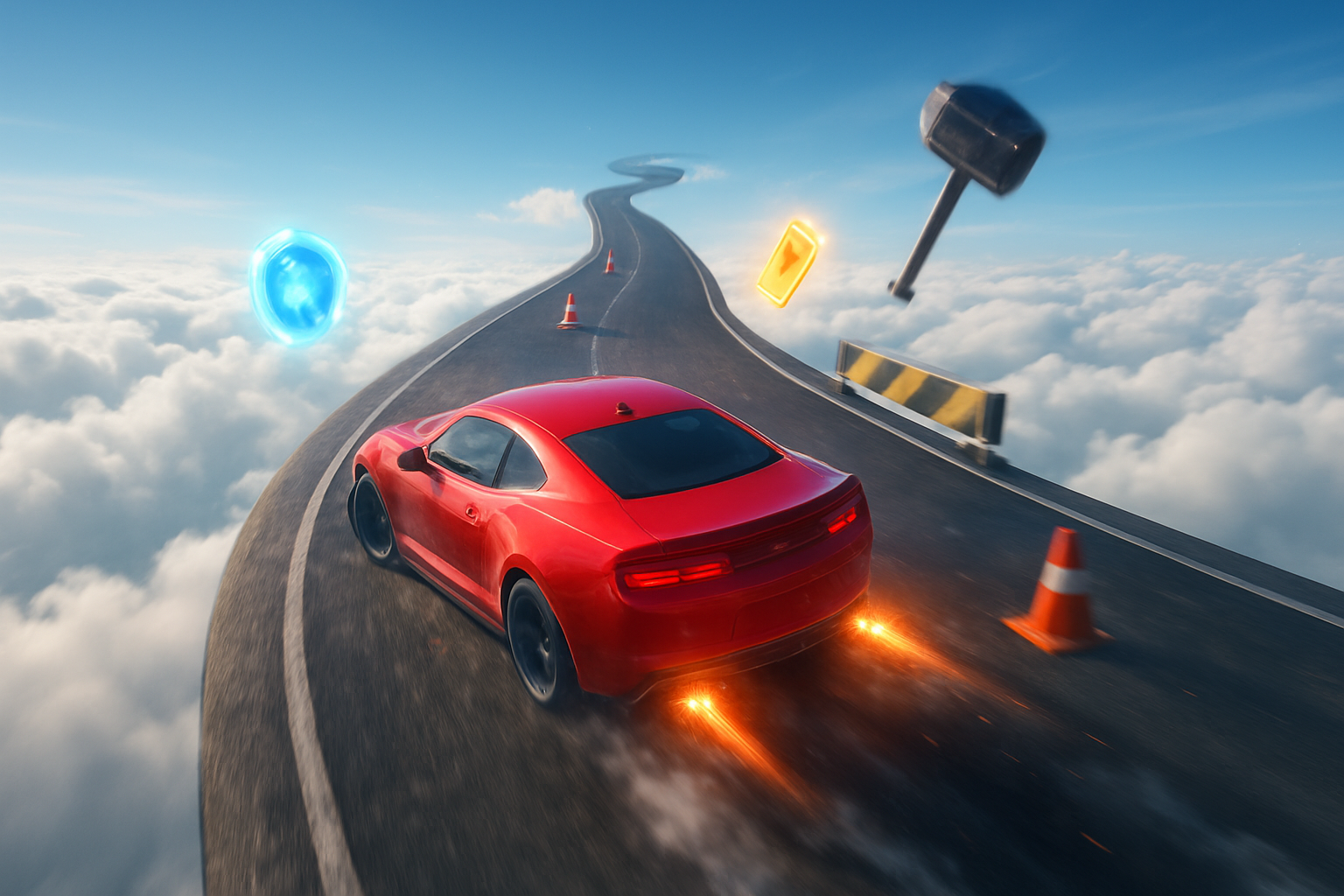 Sky Ramp Racer - Endless Tapping by Jabali AI