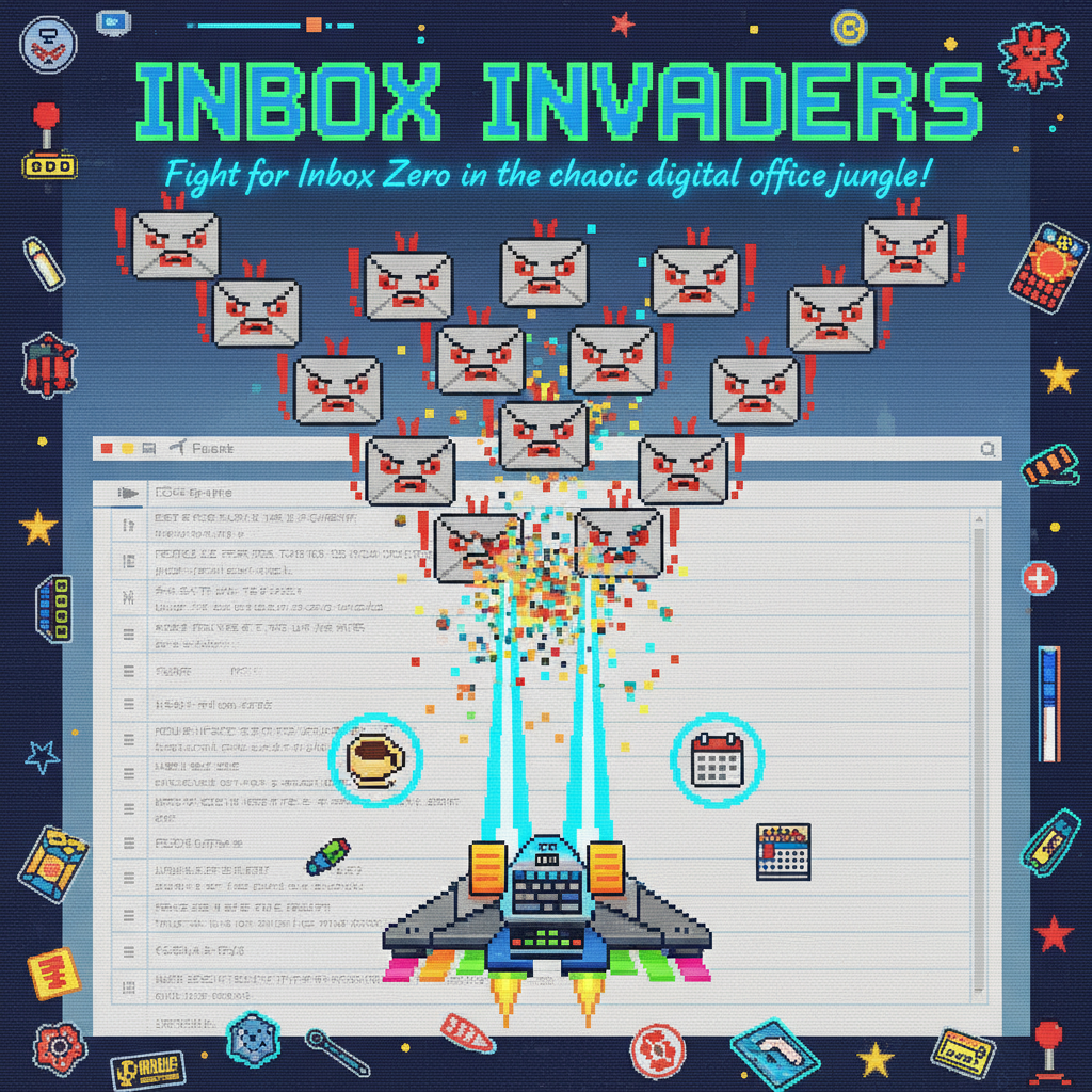 Inbox Invaders - Fixed Shooter Arcade by Jabali AI