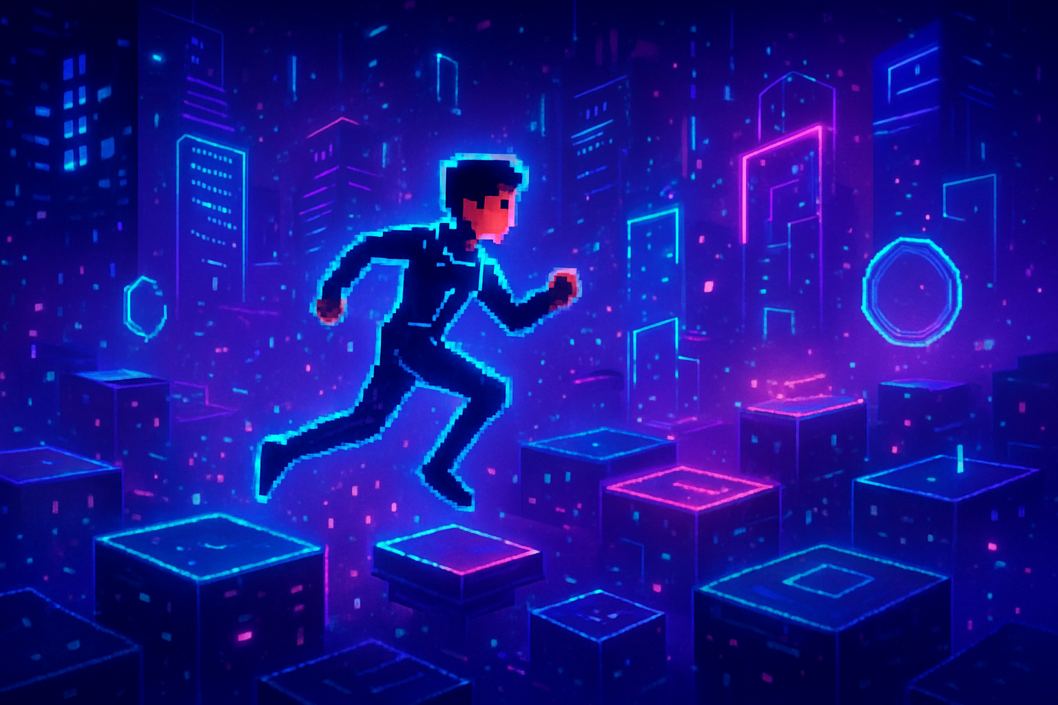Neon Dash - Rhythm Platformer by Jabali AI