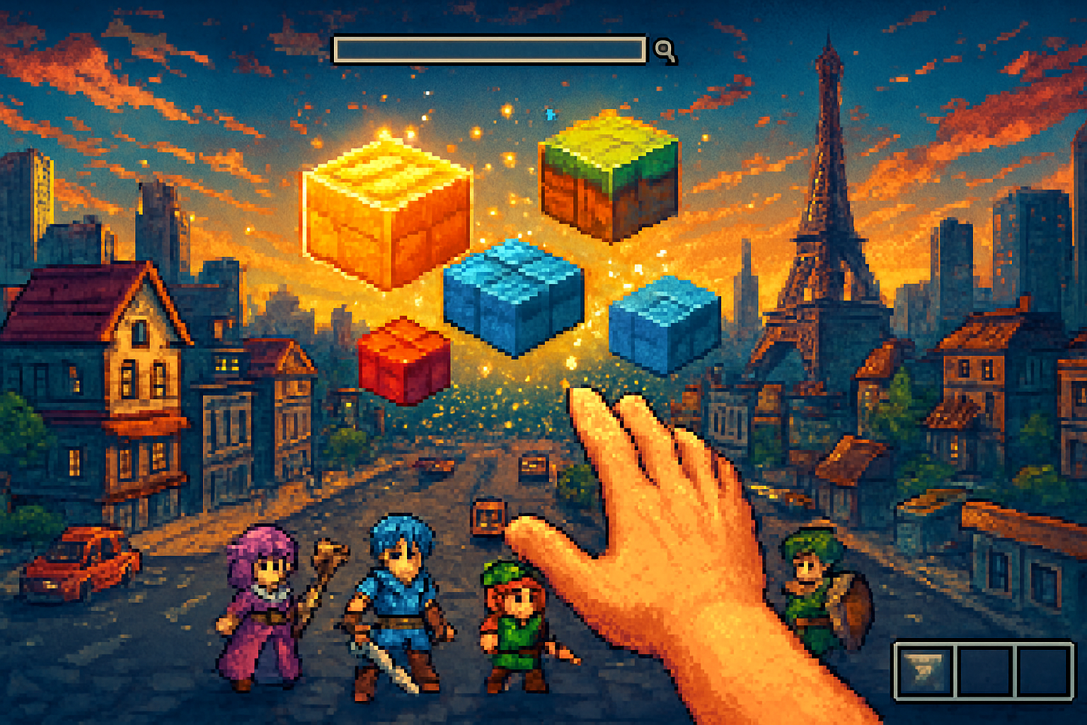 Mundo Pixel Criativo - 3D Open World by Jabali AI