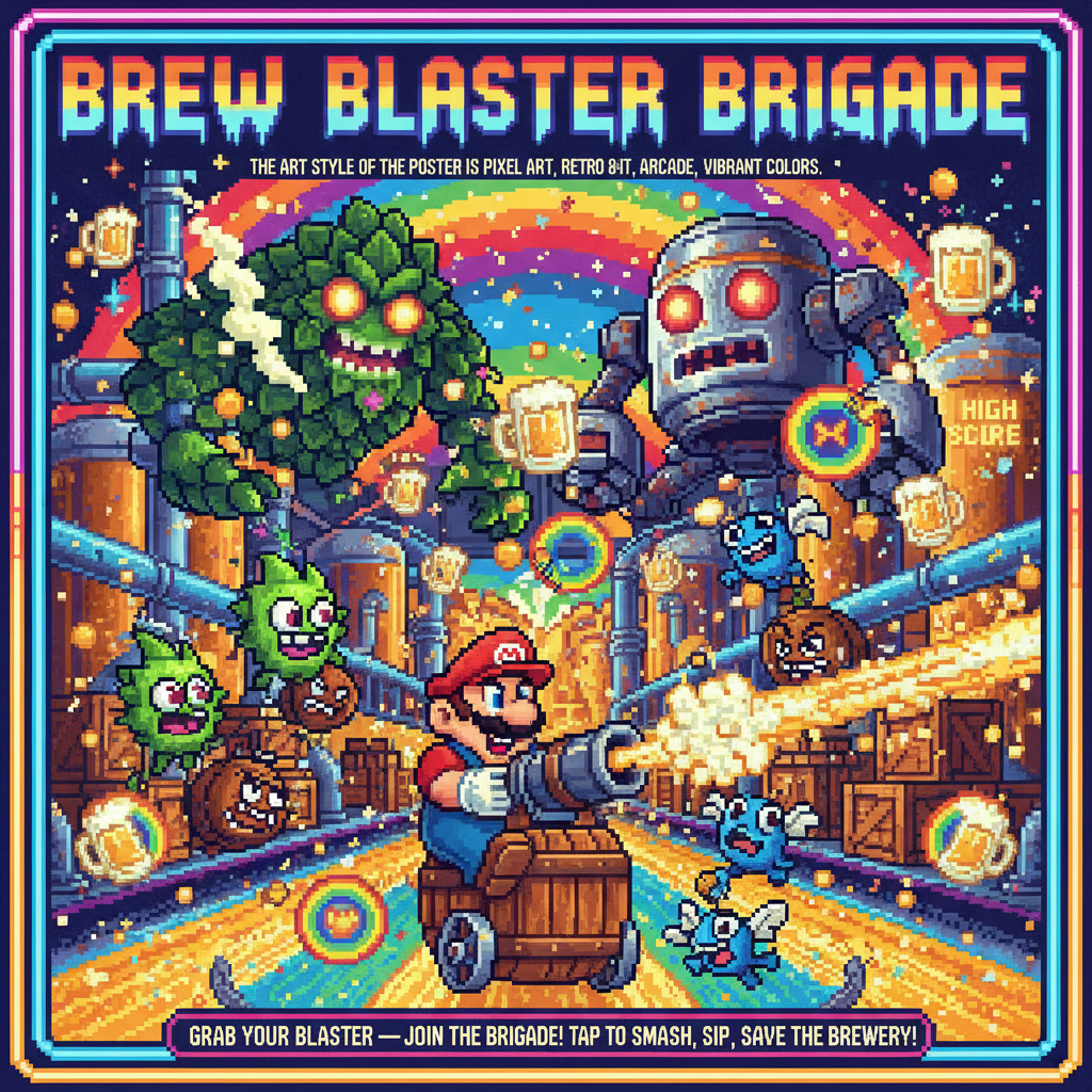 Brew Blaster Brigade - Fixed Shooter Arcade by Jabali AI