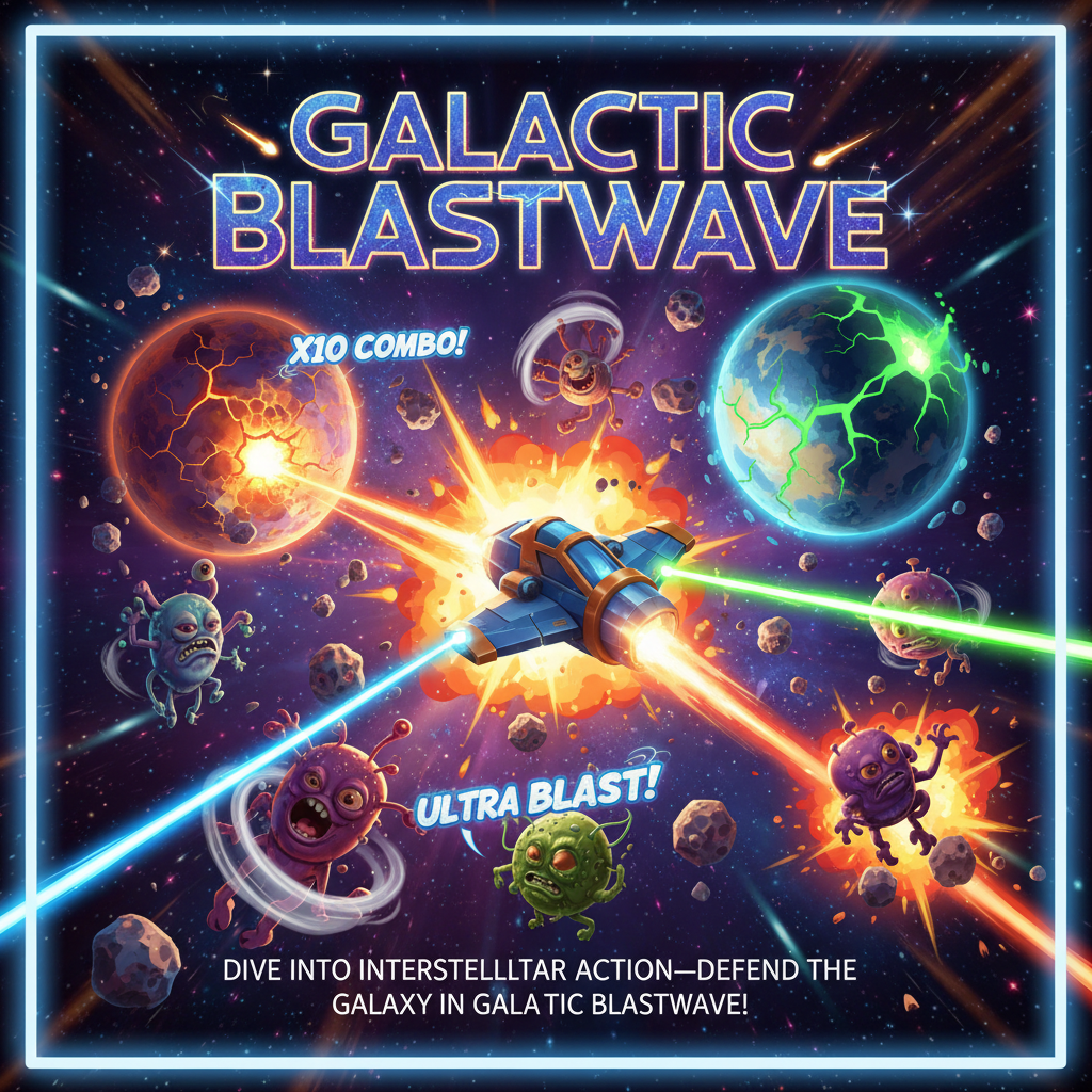 Galactic Blastwave - Fixed Shooter Arcade by Jabali AI