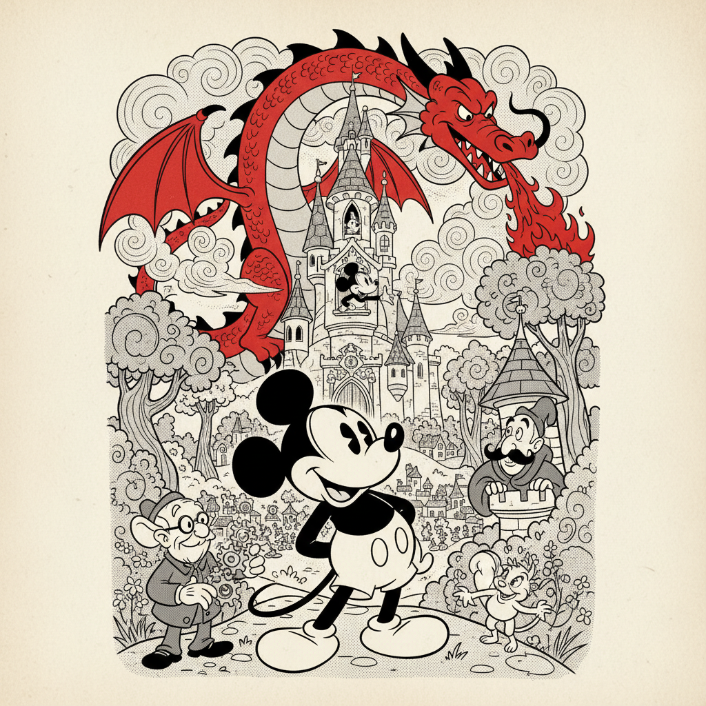 Mickey's Dragon Rescue - Jabali AI Poster
