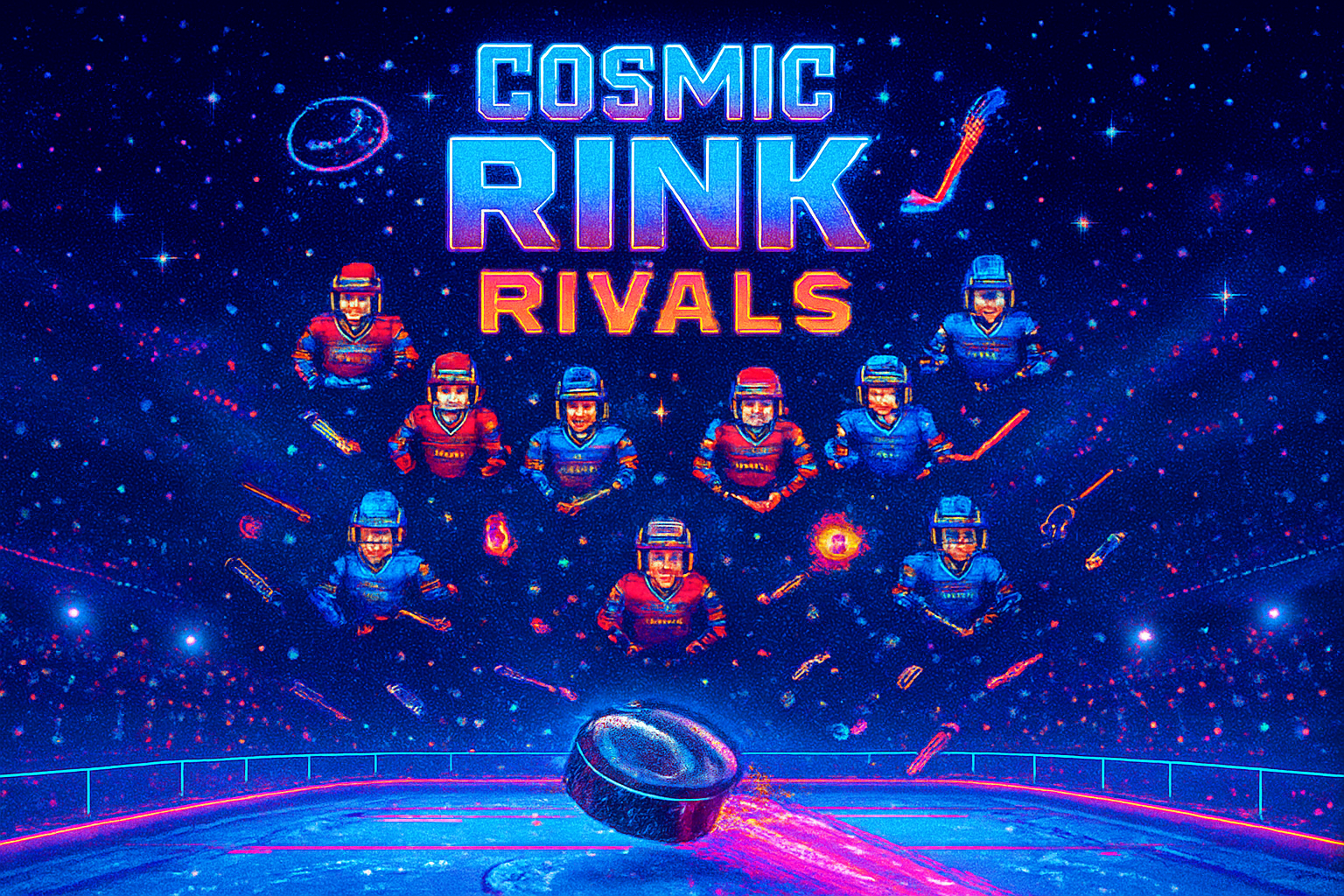 Cosmic Rink Rivals - Fixed Shooter Arcade by Jabali AI