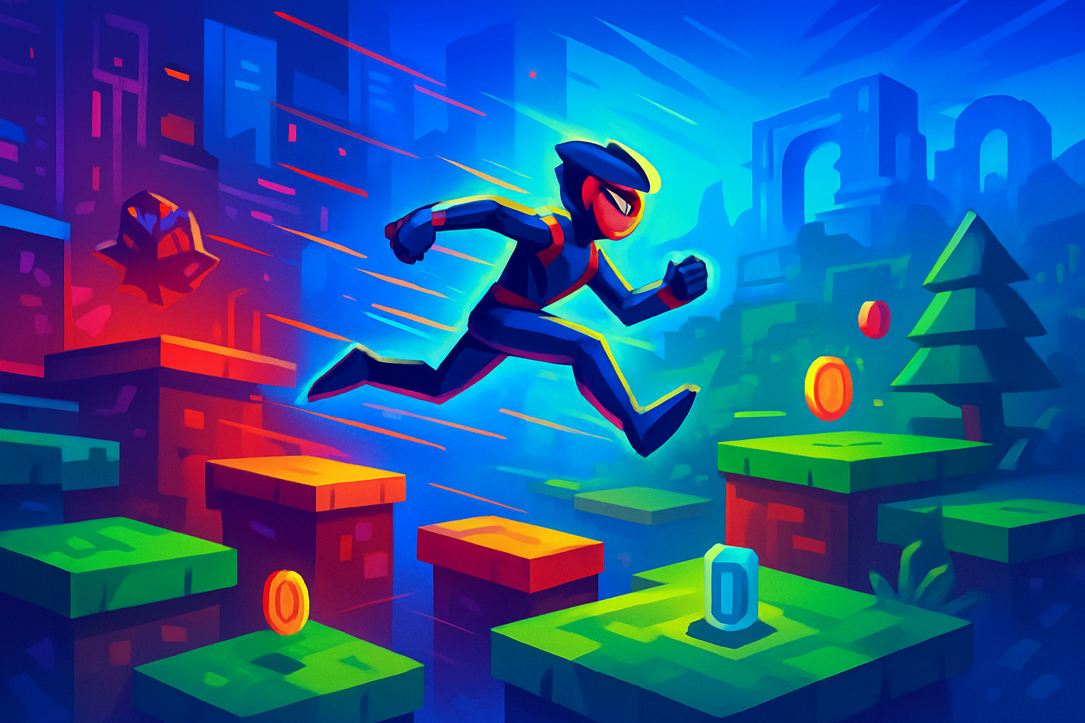 Skybound Leap - Rhythm Platformer by Jabali AI