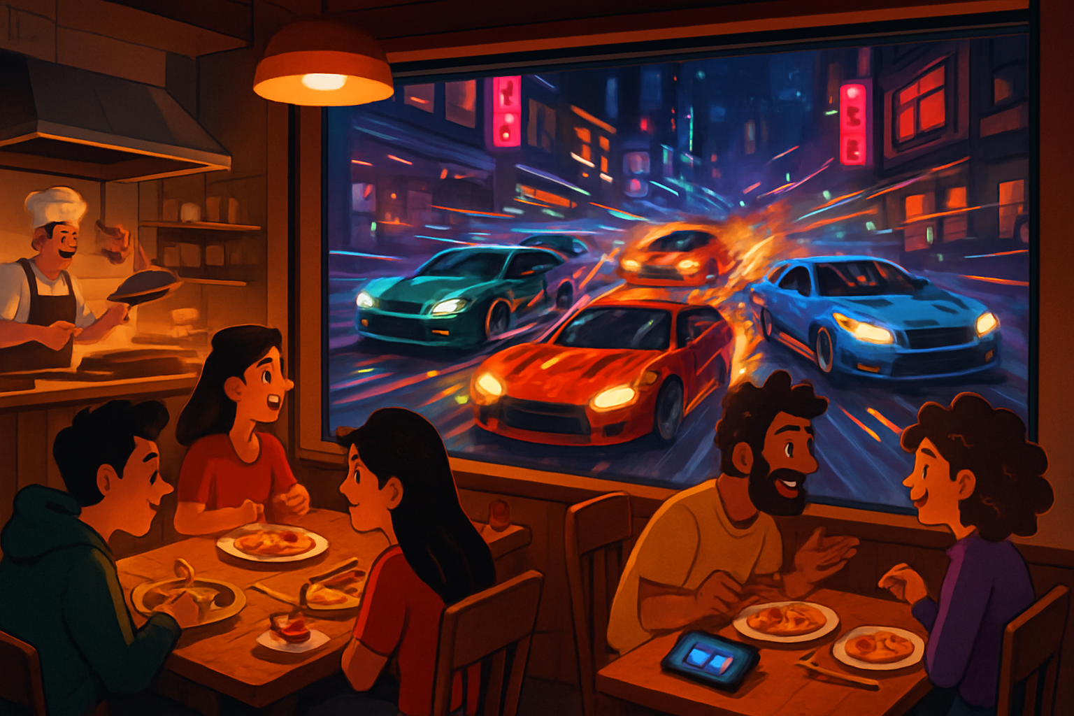 Neon Rivals: Turbo Combat - 3D Racing by Jabali AI