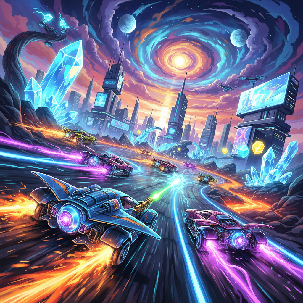 Neon Velocity: Combat Circuit - 3D Racing by Jabali AI