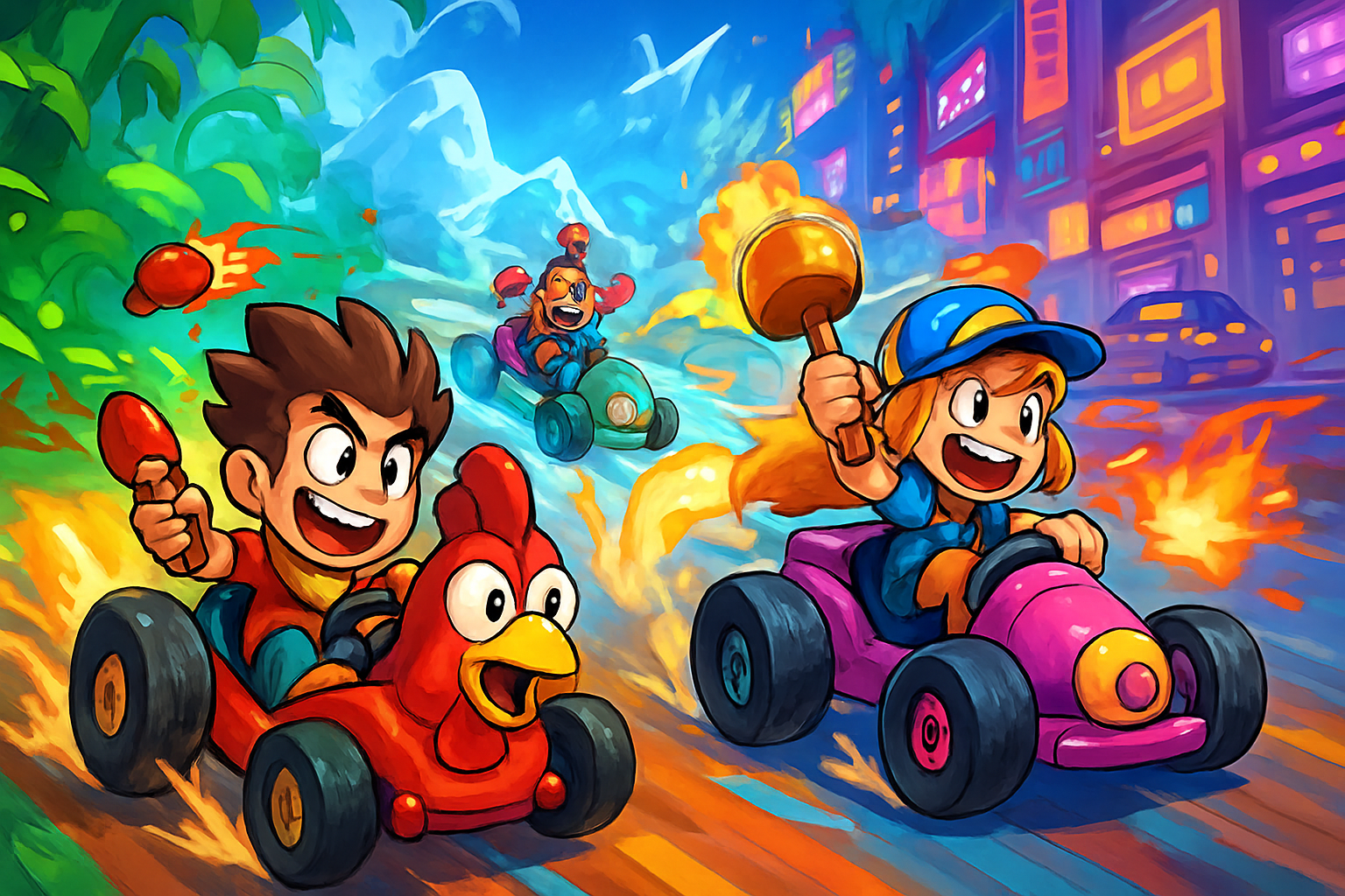 Turbo Track Rumble - 3D Racing by Jabali AI