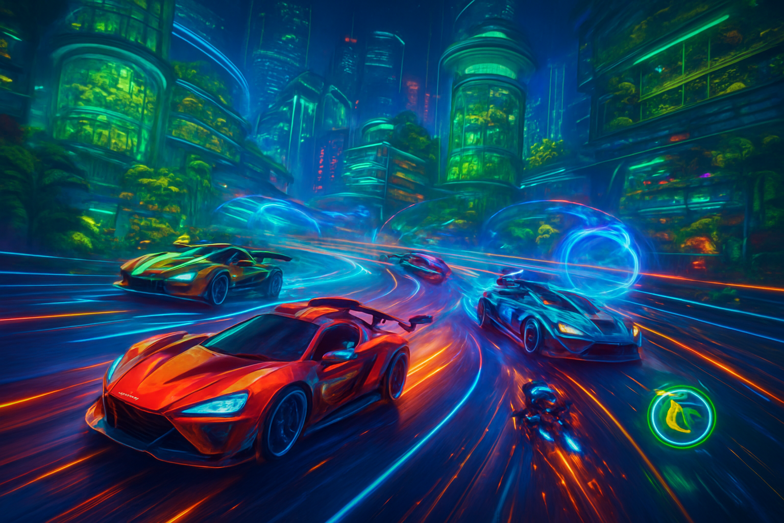 Neon Harvest Racers - 3D Racing by Jabali AI