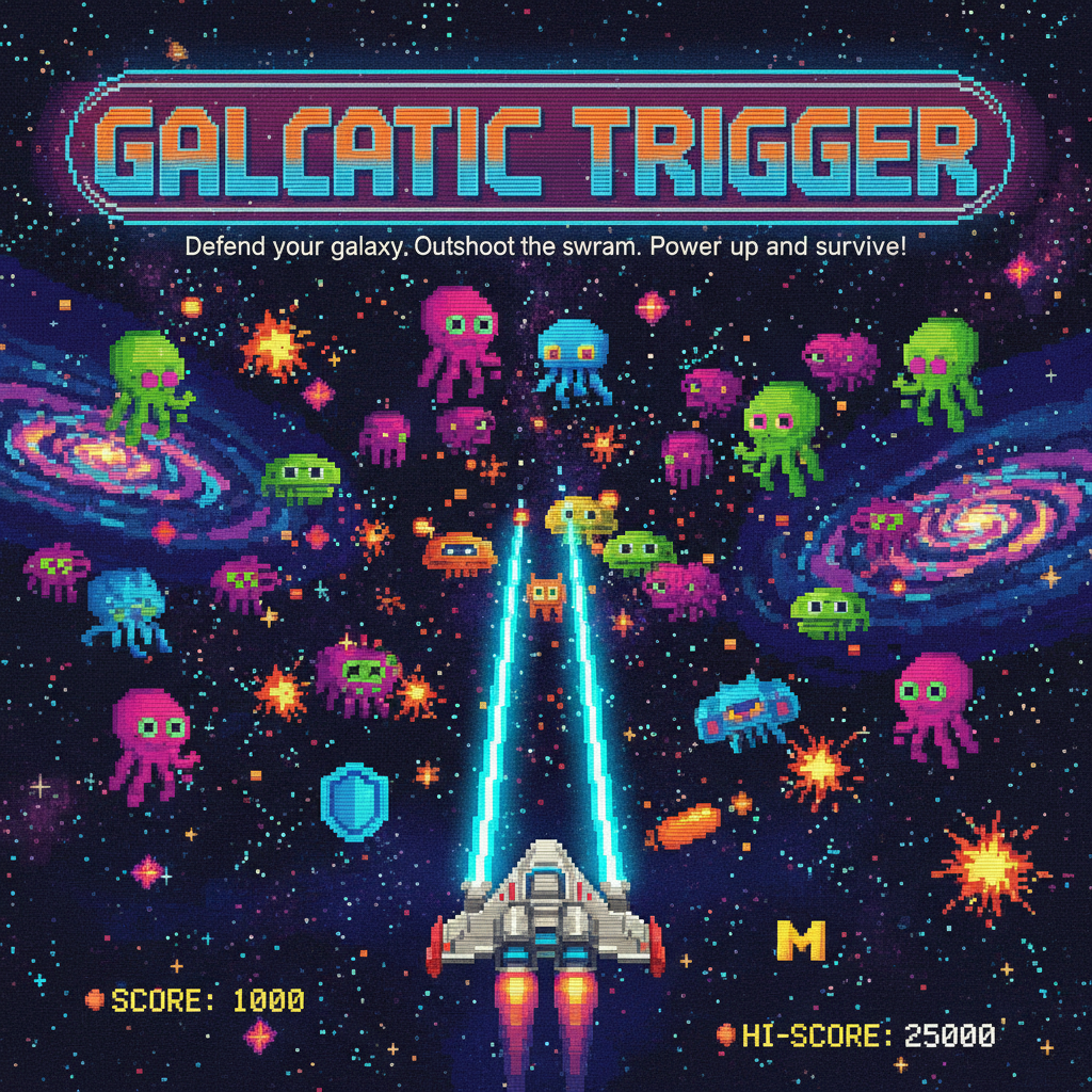 Galactic Trigger - Fixed Shooter Arcade by Jabali AI