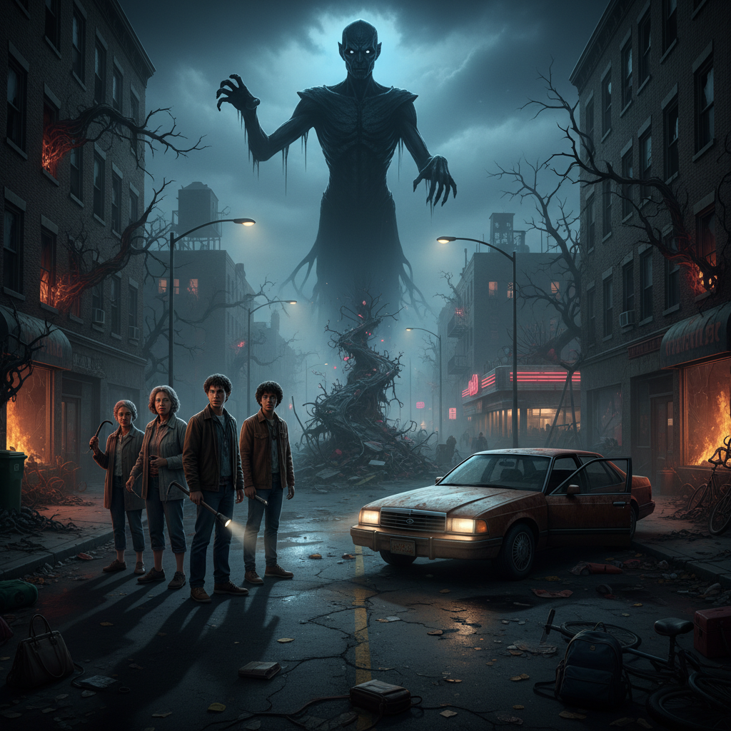 City Beneath the Veil - Jabali AI Poster