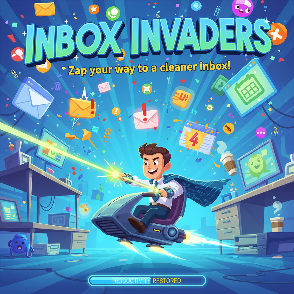 Inbox Invaders - Fixed Shooter Arcade by Jabali AI