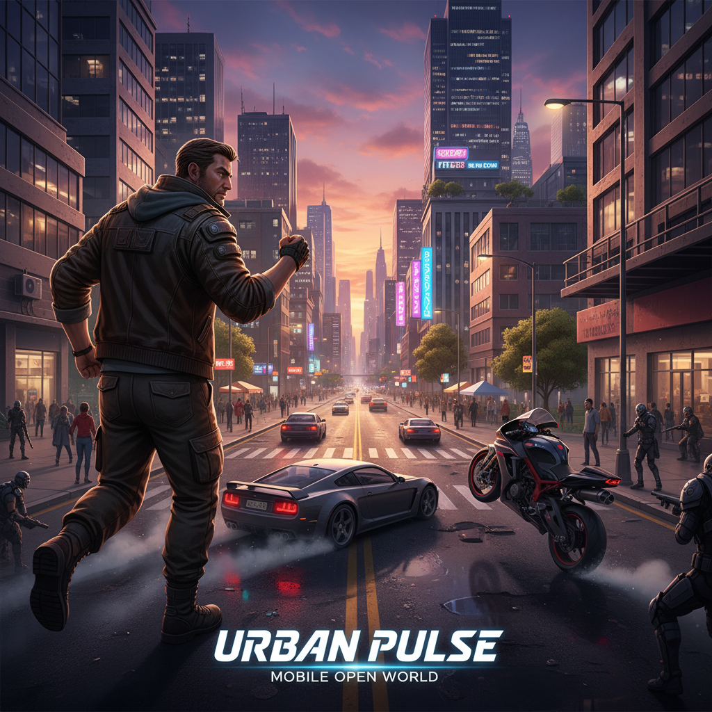 Neon Streets Rampage - Jabali AI Poster