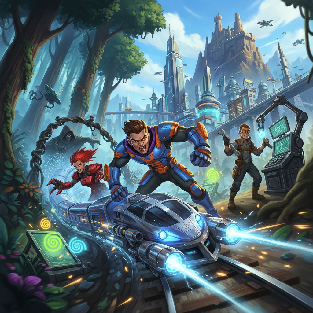 Rail Rumble Racers - Adventure RPG by Jabali AI
