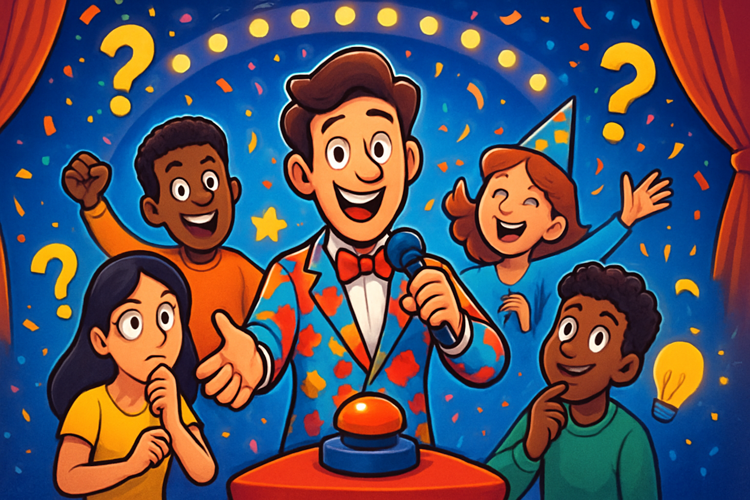 Neon Influencer Showdown - Trivia Game by Jabali AI
