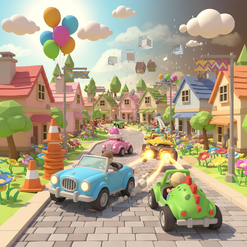Town Dash Showdown - 3D Racing by Jabali AI