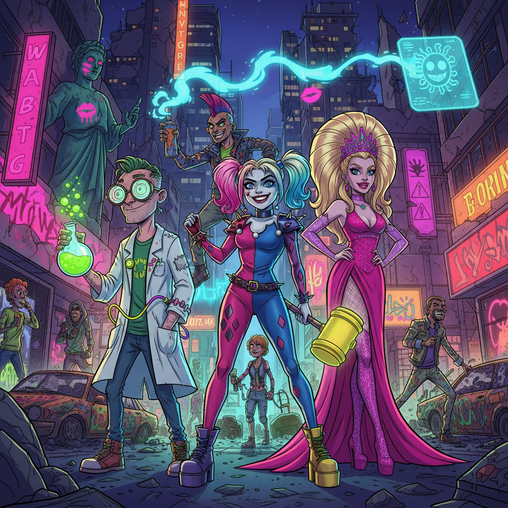 Harley Quinn: Bimbo City Cure - Jabali AI Poster