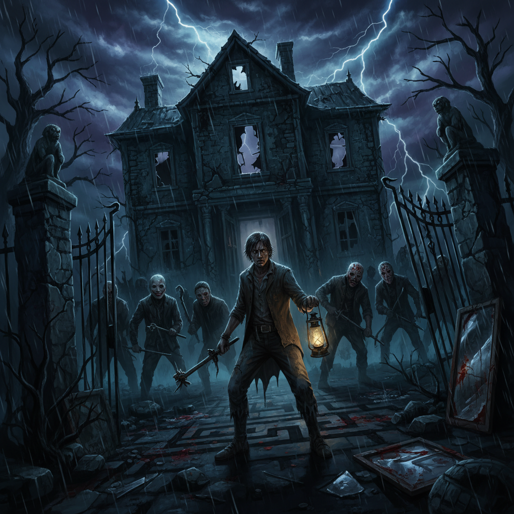 Masked Descent - Jabali AI Poster