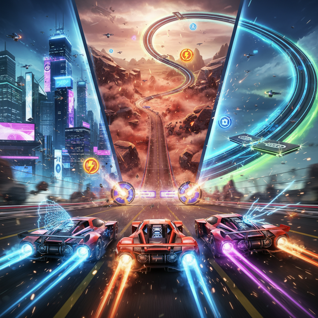 Neon Velocity: Combat Circuit - 3D Racing by Jabali AI