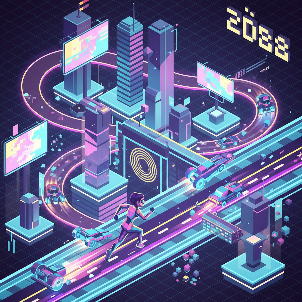 Neon Grid Racers - Rhythm Platformer by Jabali AI
