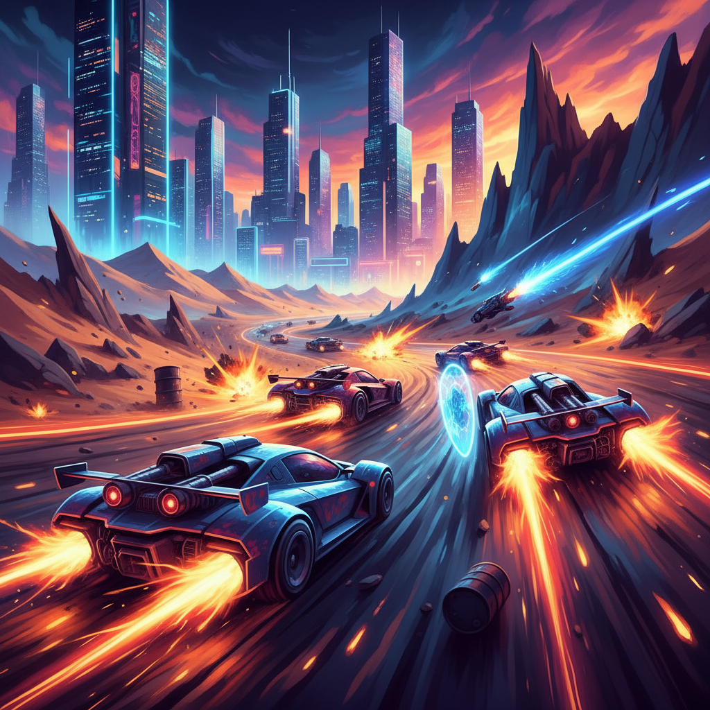 Neon Rivals - 3D Racing by Jabali AI