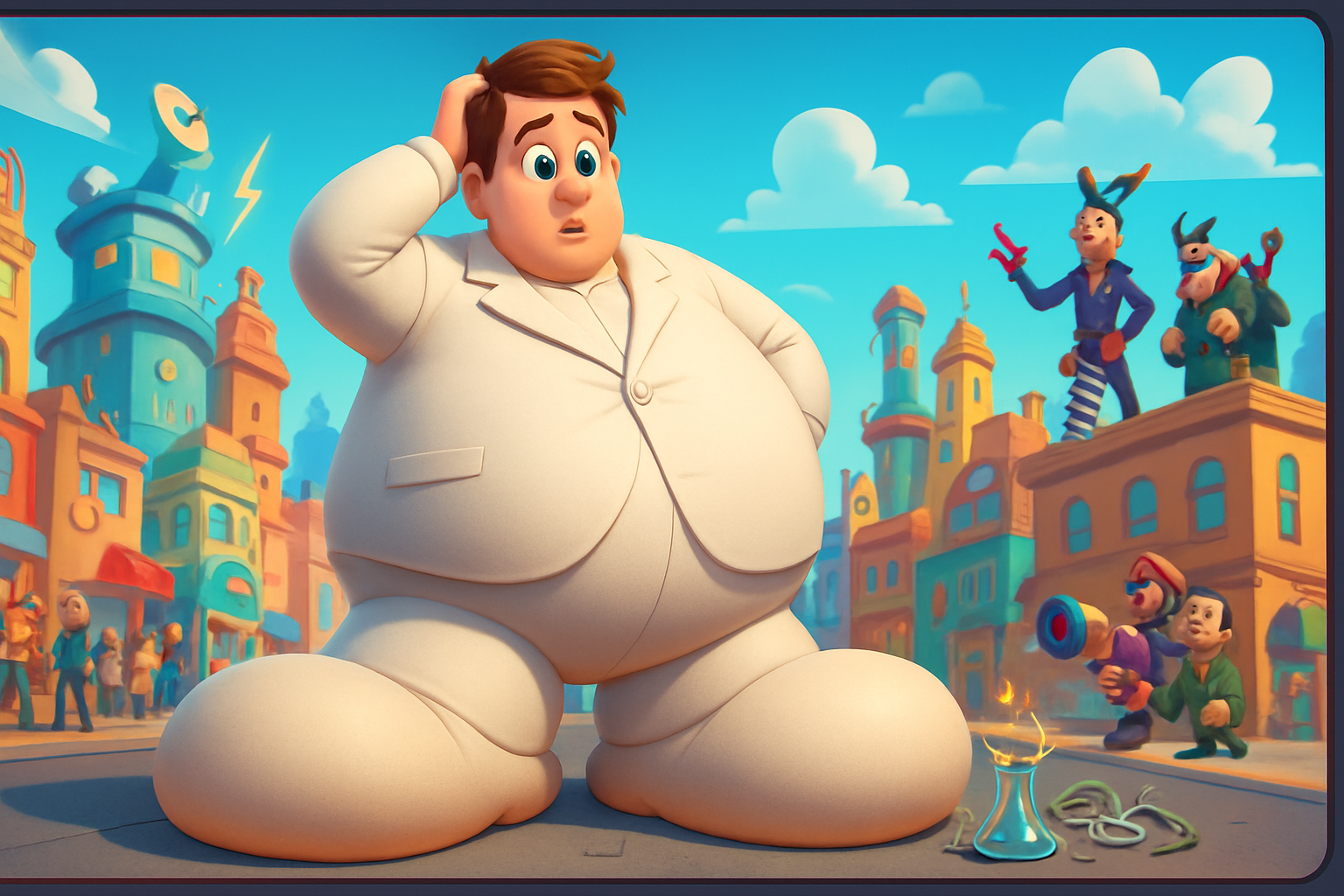 Dave (a.k.a. The Giant Inflation Feet Man) - 3D Character Simulation by ...