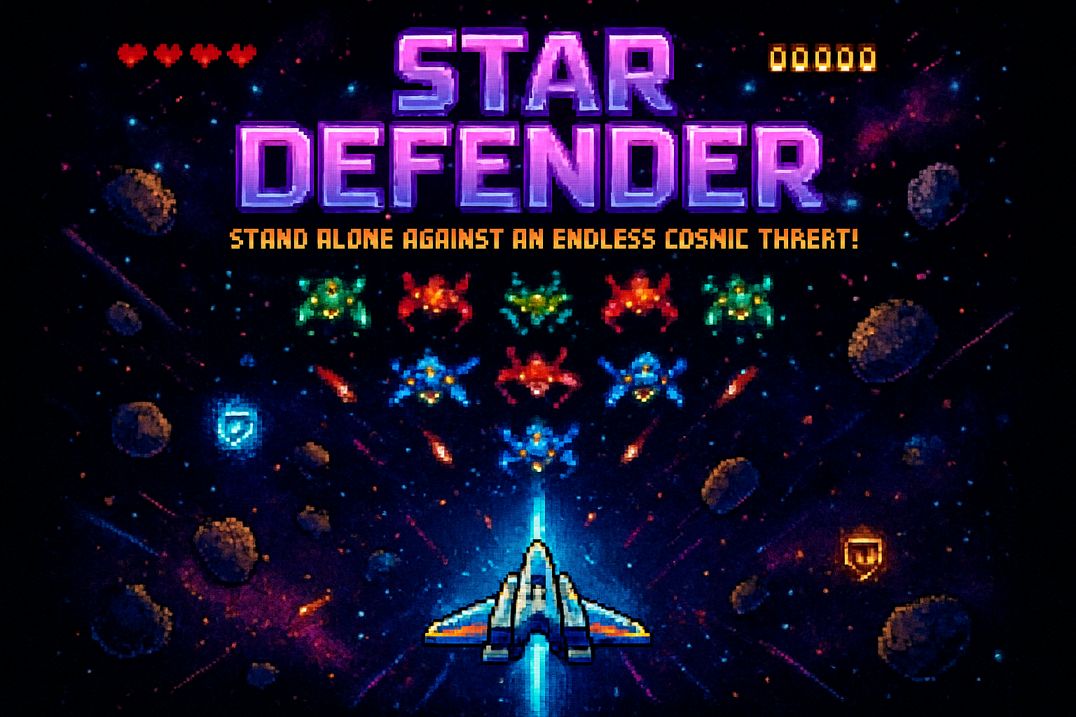 Star Defender - Fixed Shooter Arcade by Jabali AI