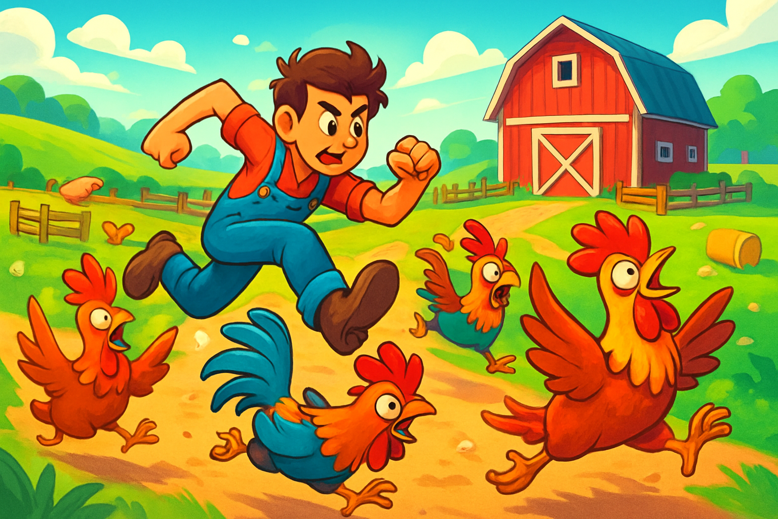 Rooster Rumble Run - Endless Tapping by Jabali AI