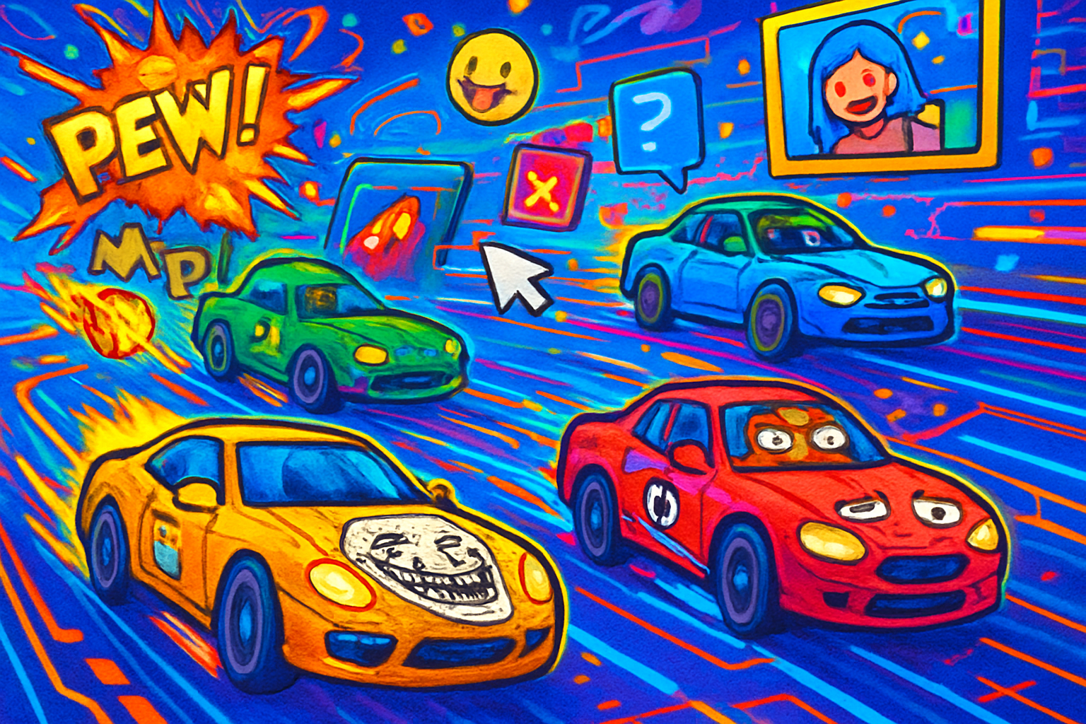Meme Circuit: Viral Racing - 3D Racing by Jabali AI